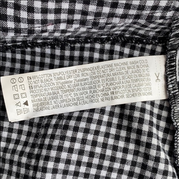 Forever 21 Black and White Checkered Mini Skirt Size L - Picture 12 of 12